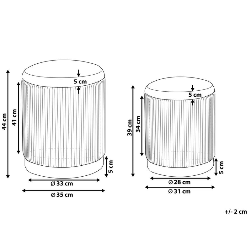 Rahi Miramar 2-pakkaus - Huonekalut - Tuoli & nojatuoli - Jakkara & jalkarahi - Säkkirahi