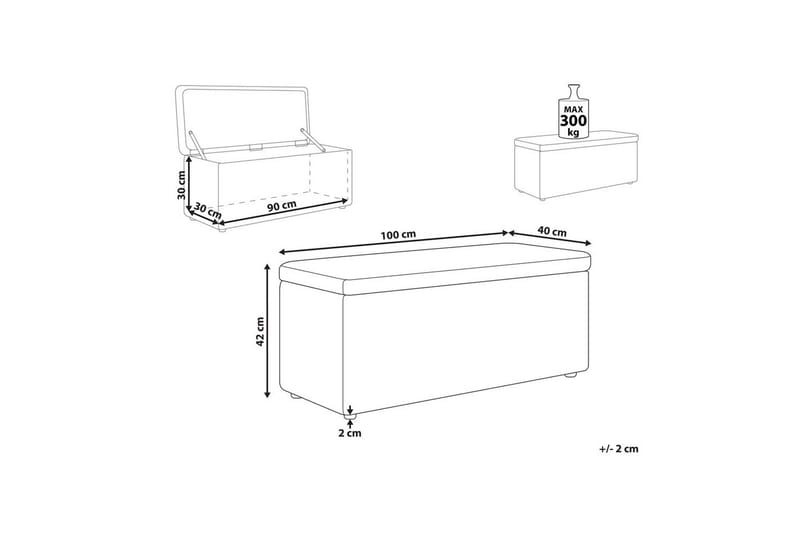 Rahi Orem Sininen/Musta - Sininen/Musta - Huonekalut - Tuoli & nojatuoli - Jakkara & jalkarahi - Rahi