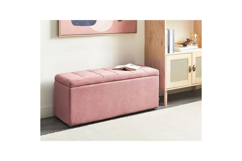 Rahi Orem Vaaleanpunainen/Musta - Vaaleanpunainen/Musta - Huonekalut - Tuoli & nojatuoli - Jakkara & jalkarahi - Rahi