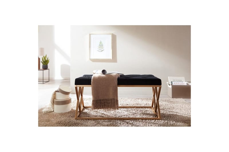 Penkki Wohnling verhoiltu Chesterfield-ilme sametilla kaksinkertainen kehys - kaksinkertainen kehys - Huonekalut - Tuoli & nojatuoli - Jakkara & jalkarahi - Rahi
 - Chesterfield-rahi