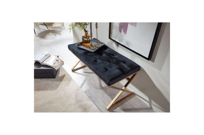 Penkki Wohnling verhoiltu Chesterfield-ilme sametilla yksittäinen kehys - yksittäinen kehys - Huonekalut - Tuoli & nojatuoli - Jakkara & jalkarahi - Rahi - Chesterfield-rahi