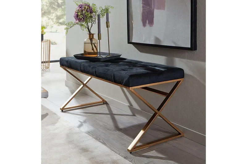 Penkki Wohnling verhoiltu Chesterfield-ilme sametilla yksittäinen kehys - yksittäinen kehys - Huonekalut - Tuoli & nojatuoli - Jakkara & jalkarahi - Rahi - Chesterfield-rahi