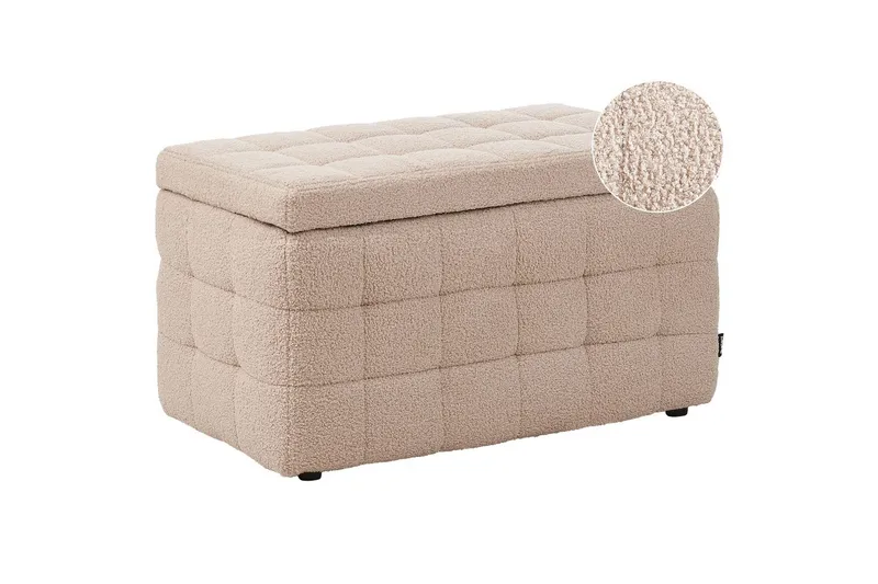 Rahi Michigan Beige - Beige - Huonekalut - Tuoli & nojatuoli - Jakkara & jalkarahi - Rahi - Chesterfield-rahi