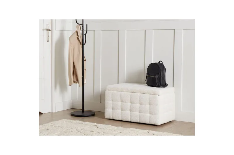 Rahi Michigan Valkoinen - Valkoinen - Huonekalut - Tuoli & nojatuoli - Jakkara & jalkarahi - Rahi - Chesterfield-rahi