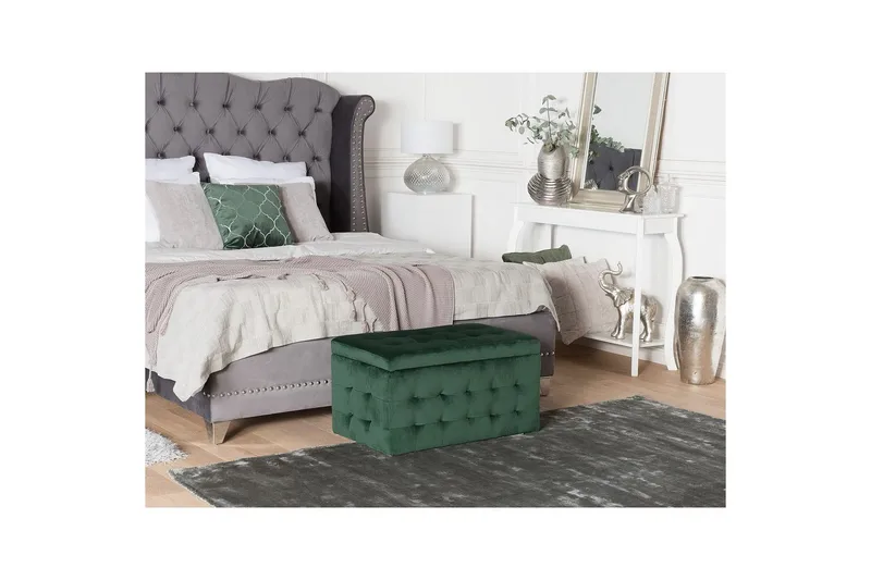 Rahi Michigan Vihreä - Vihreä - Huonekalut - Tuoli & nojatuoli - Jakkara & jalkarahi - Rahi - Chesterfield-rahi