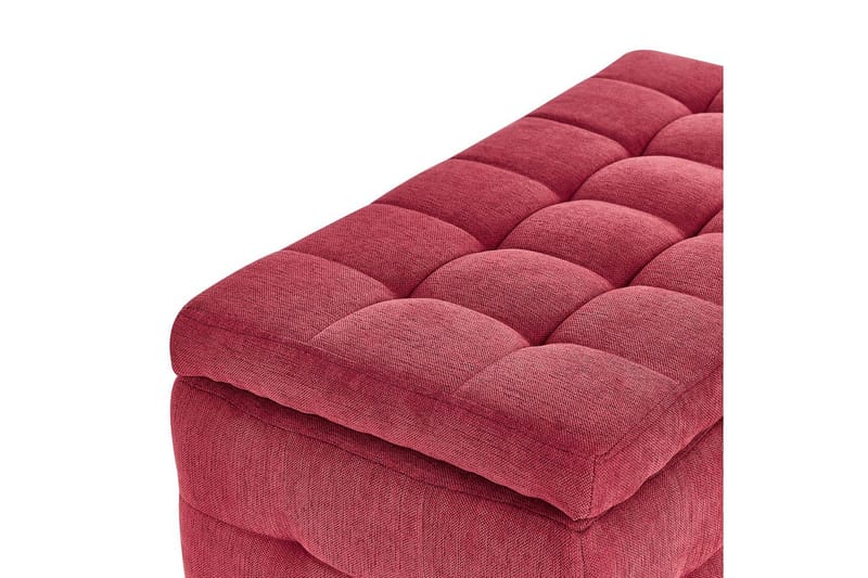 Rahi Michigan Punainen - Punainen - Huonekalut - Tuoli & nojatuoli - Jakkara & jalkarahi - Rahi - Chesterfield-rahi