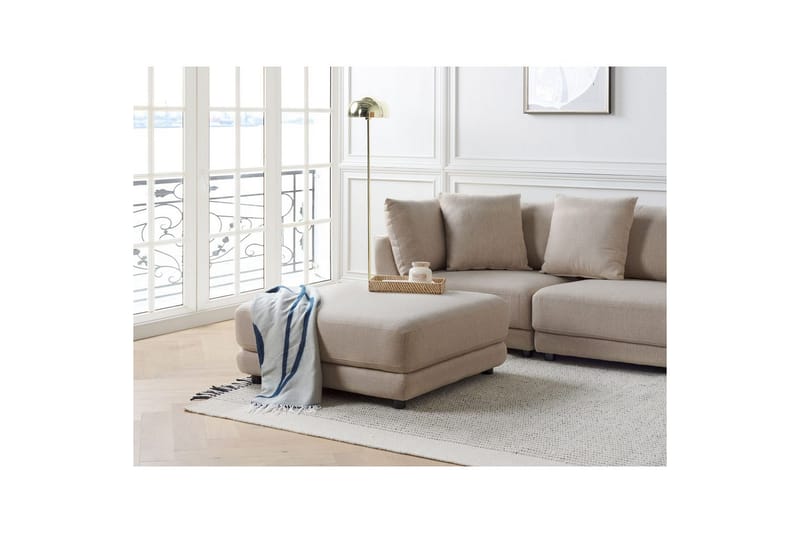 Rahi Sigtuna Beige/musta - Beige/musta - Huonekalut - Tuoli & nojatuoli - Jakkara & jalkarahi - Rahi
 - Chesterfield-rahi