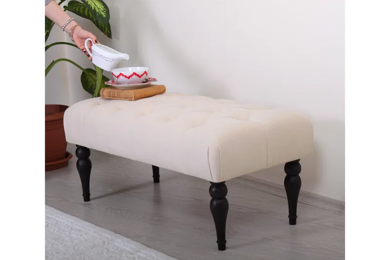 Rahi Tucumcari 92 cm - Kermanvalkoinen - Huonekalut - Tuoli & nojatuoli - Jakkara & jalkarahi - Rahi