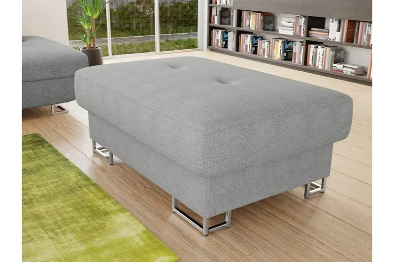 Reginia Fotpall 67 cm Ljusgrå - Huonekalut - Tuoli & nojatuoli - Jakkara & jalkarahi - Rahi