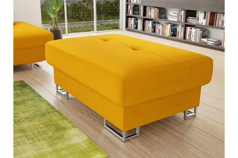 Reginia Fotpall 67 cm Yellow - Huonekalut - Tuoli & nojatuoli - Jakkara & jalkarahi - Rahi