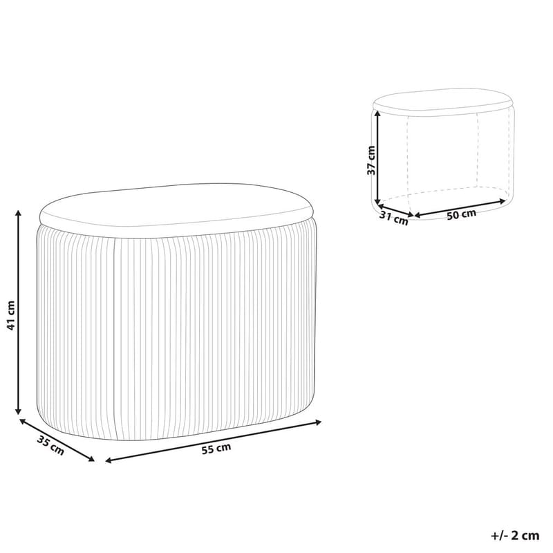Rahi Richland - Vaaleanbeige - Huonekalut - Tuoli & nojatuoli - Jakkara & jalkarahi - Säkkirahi