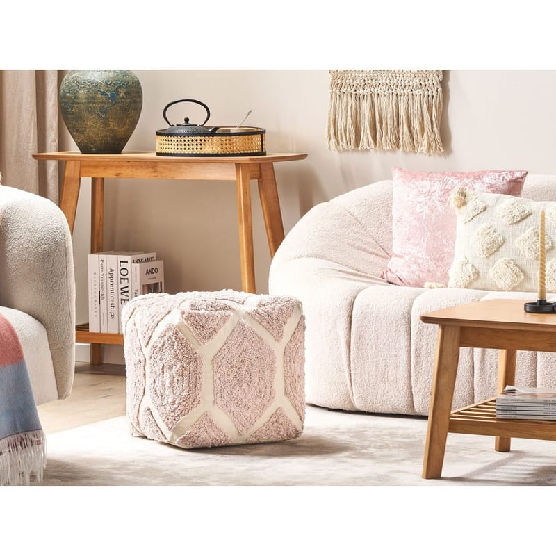 Rahi Rojhan - Beige, Vaaleanpunainen - Huonekalut - Tuoli & nojatuoli - Jakkara & jalkarahi - Säkkirahi