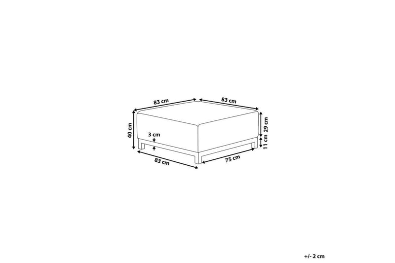 Rahi Rovigo Beige/valkoinen - Beige/valkoinen - Huonekalut - Tuoli & nojatuoli - Jakkara & jalkarahi - Rahi