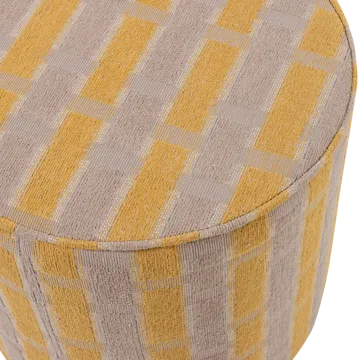 Rahi Sarli 46 cm pyöreä - Taupe/Keltainen - Huonekalut - Tuoli & nojatuoli - Jakkara & jalkarahi - Säkkirahi
