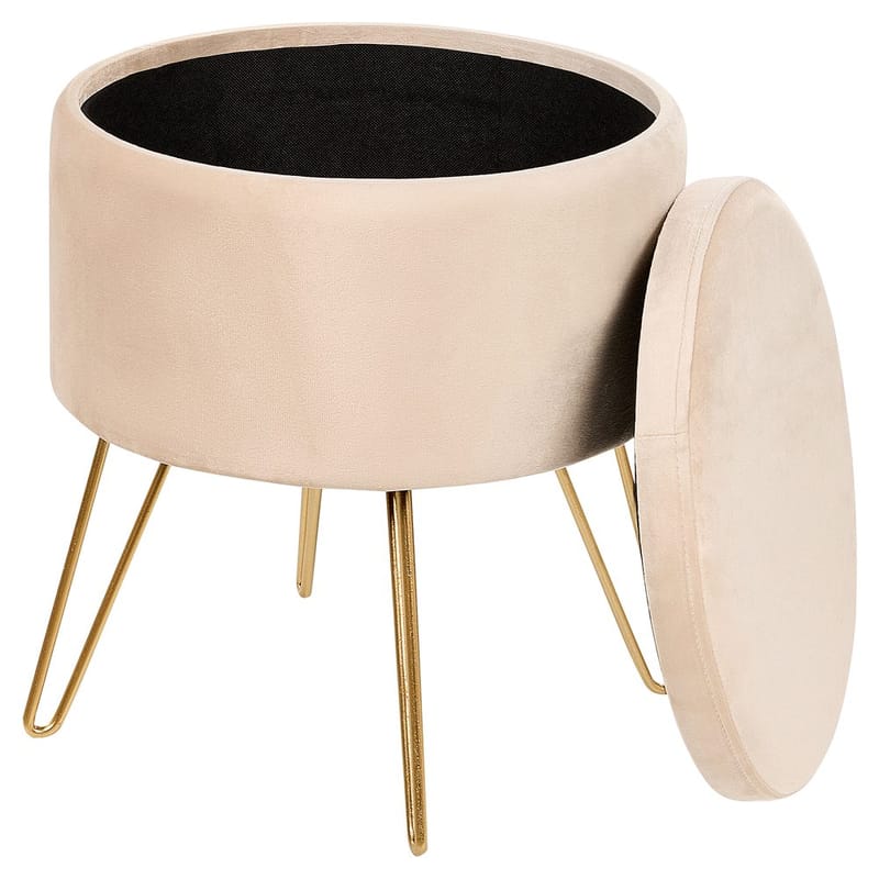 Rahi Silas - Beige, Kulta - Huonekalut - Tuoli & nojatuoli - Jakkara & jalkarahi - Säkkirahi