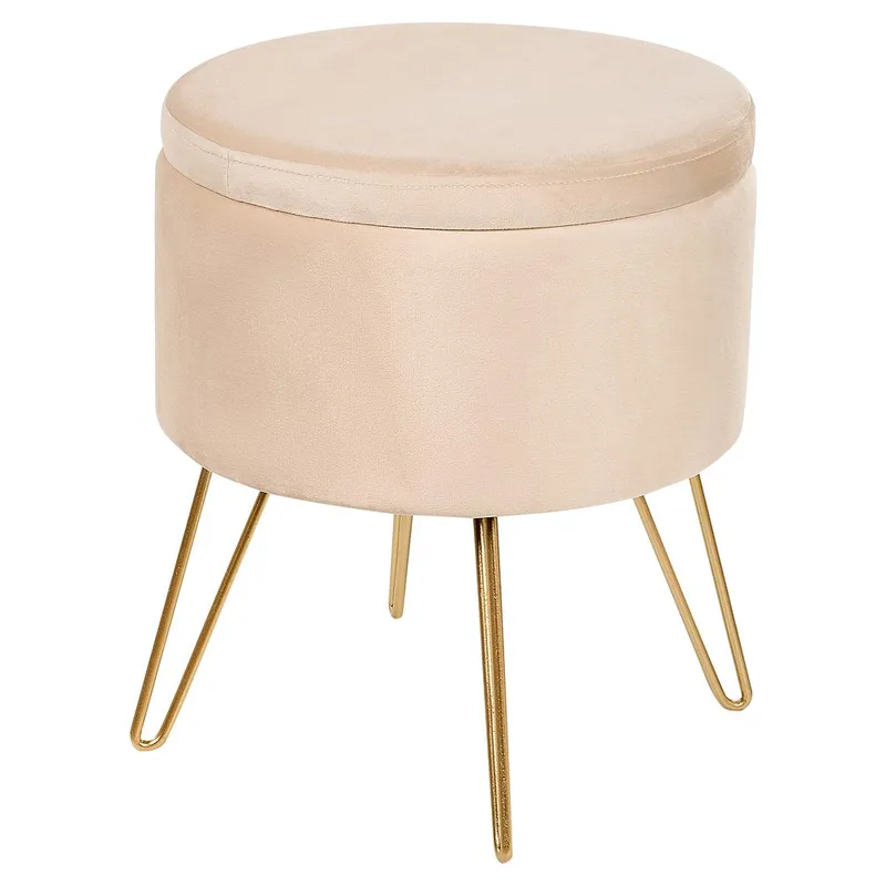 Rahi Silas - Beige, Kulta - Huonekalut - Tuoli & nojatuoli - Jakkara & jalkarahi - Säkkirahi