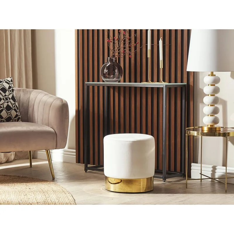 Rahi Sophia - Valkoinen, Kulta - Huonekalut - Tuoli & nojatuoli - Jakkara & jalkarahi - Säkkirahi