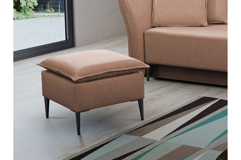 Staffin Fotpall 50 cm beige - Huonekalut - Tuoli & nojatuoli - Jakkara & jalkarahi - Rahi