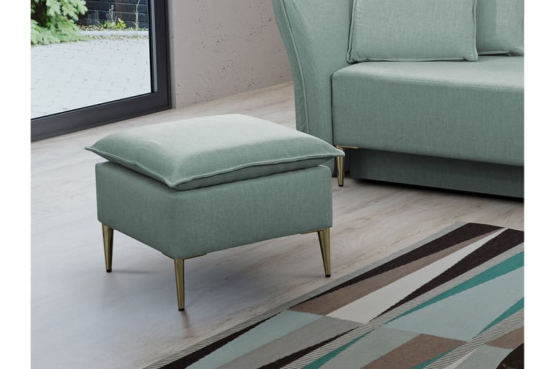 Staffin Fotpall 50 cm Light green - Huonekalut - Tuoli & nojatuoli - Jakkara & jalkarahi - Rahi