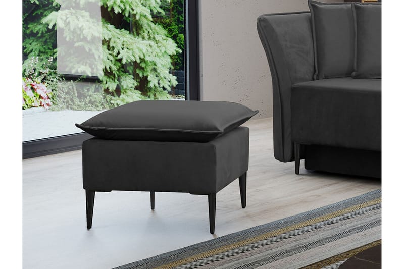 Staffin Fotpall 50 cm NO_BRAND Dark grey - Huonekalut - Tuoli & nojatuoli - Jakkara & jalkarahi - Rahi