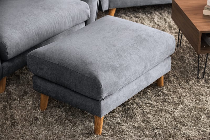 Trend Lyx Rahi - Tummanharmaa/Tammi - Huonekalut - Tuoli & nojatuoli - Jakkara & jalkarahi - Rahi