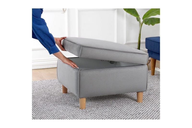 Rahi Veyacen Harmaa - Harmaa - Huonekalut - Tuoli & nojatuoli - Jakkara & jalkarahi - Rahi