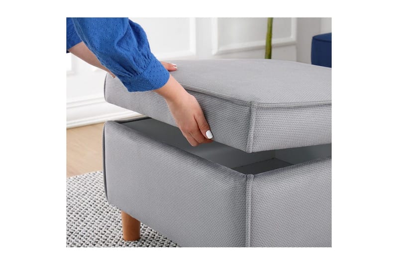 Rahi Veyacen Harmaa - Harmaa - Huonekalut - Tuoli & nojatuoli - Jakkara & jalkarahi - Rahi