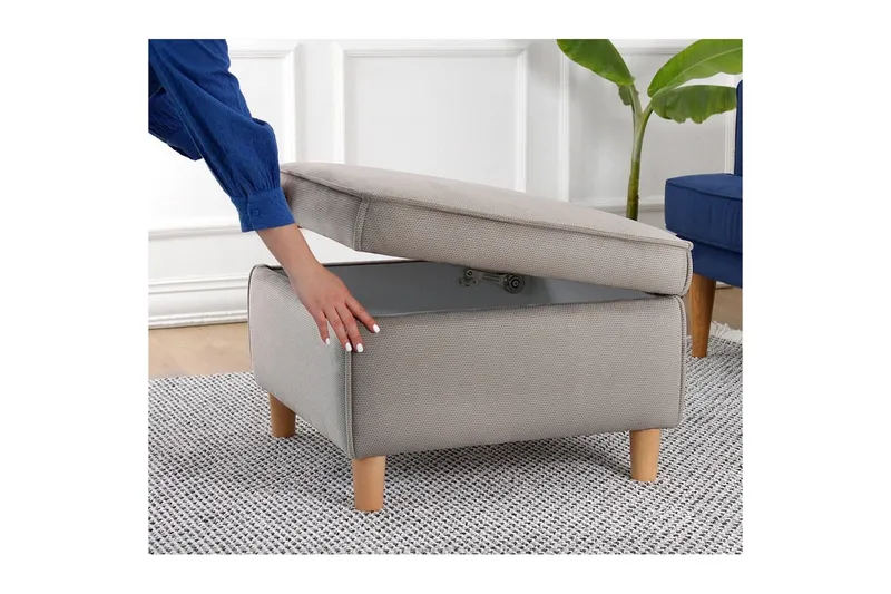 Rahi Veyacen Ruskea - Ruskea - Huonekalut - Tuoli & nojatuoli - Jakkara & jalkarahi - Rahi