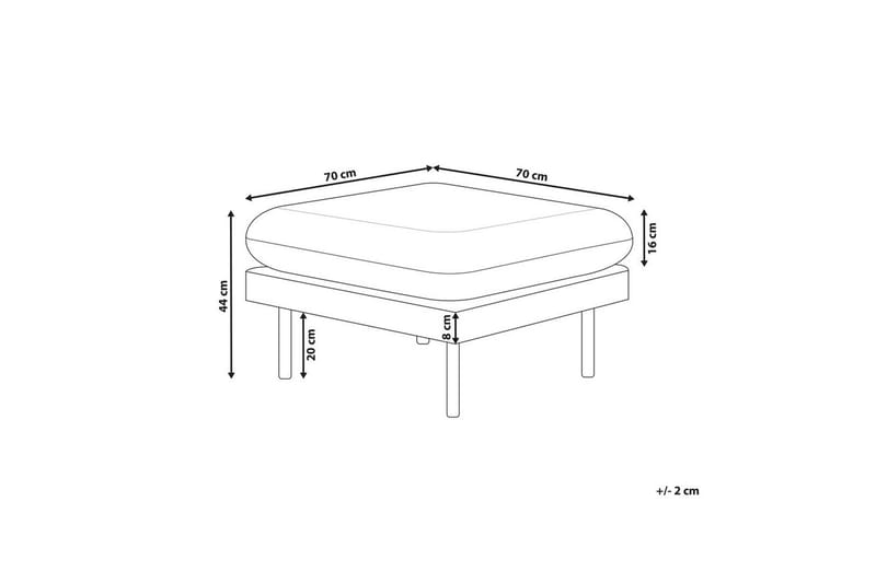 Rahi Vinterbro Harmaa/musta, Sametti - Harmaa/musta, Sametti - Huonekalut - Tuoli & nojatuoli - Jakkara & jalkarahi - Rahi