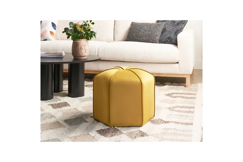 Rahi Wishek Keltainen - Keltainen - Huonekalut - Tuoli & nojatuoli - Jakkara & jalkarahi - Säkkirahi