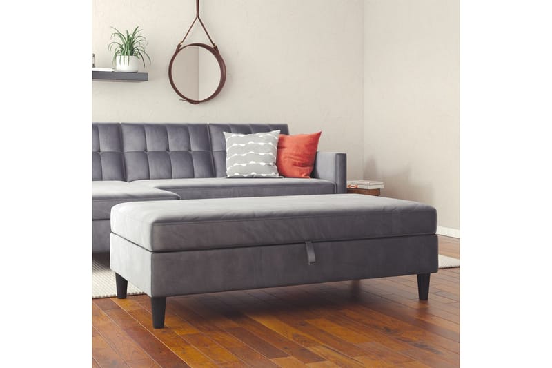 Rahi/Jakkara Hartford Antrasiitti, Sametti - Antrasiitti, Sametti - Huonekalut - Tuoli & nojatuoli - Jakkara & jalkarahi - Rahi