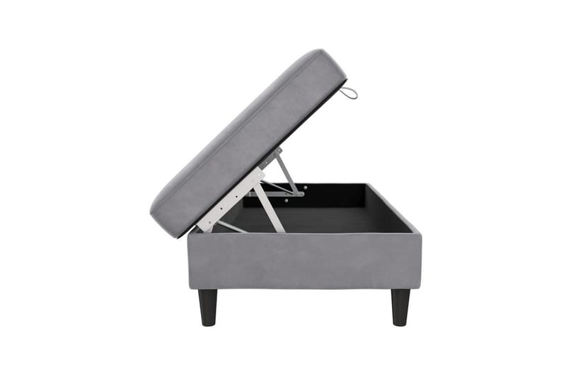 Rahi/Jakkara Hartford Harmaa, Sametti - Harmaa, Sametti - Huonekalut - Tuoli & nojatuoli - Jakkara & jalkarahi - Rahi