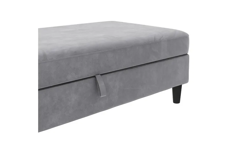 Rahi/Jakkara Hartford Harmaa, Sametti - Harmaa, Sametti - Huonekalut - Tuoli & nojatuoli - Jakkara & jalkarahi - Rahi