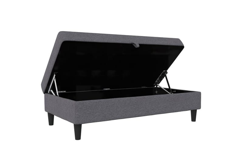 Rahi/Jakkara Hartford Harmaa, Pellavakankaan näköinen (100% polyesteri) - Harmaa, Pellavakankaan näköinen (100% polyesteri) - Huonekalut - Tuoli & nojatuoli - Jakkara & jalkarahi - Rahi