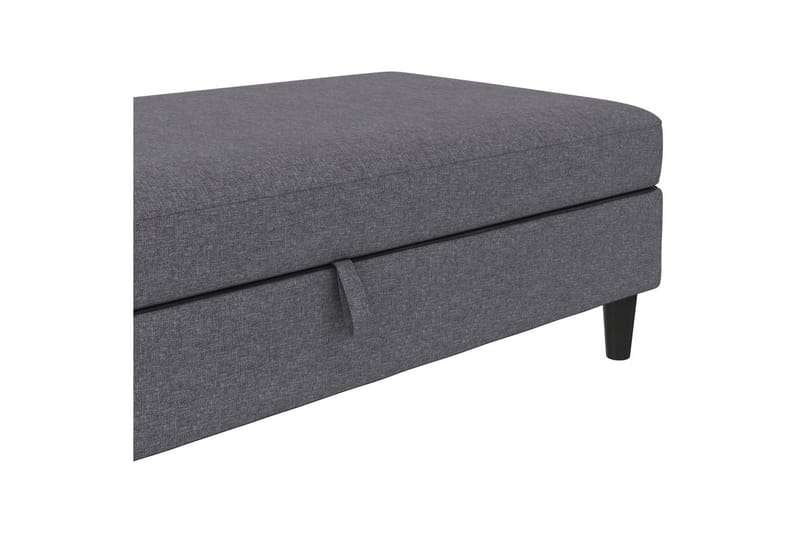 Rahi/Jakkara Hartford Harmaa, Pellavakankaan näköinen (100% polyesteri) - Harmaa, Pellavakankaan näköinen (100% polyesteri) - Huonekalut - Tuoli & nojatuoli - Jakkara & jalkarahi - Rahi