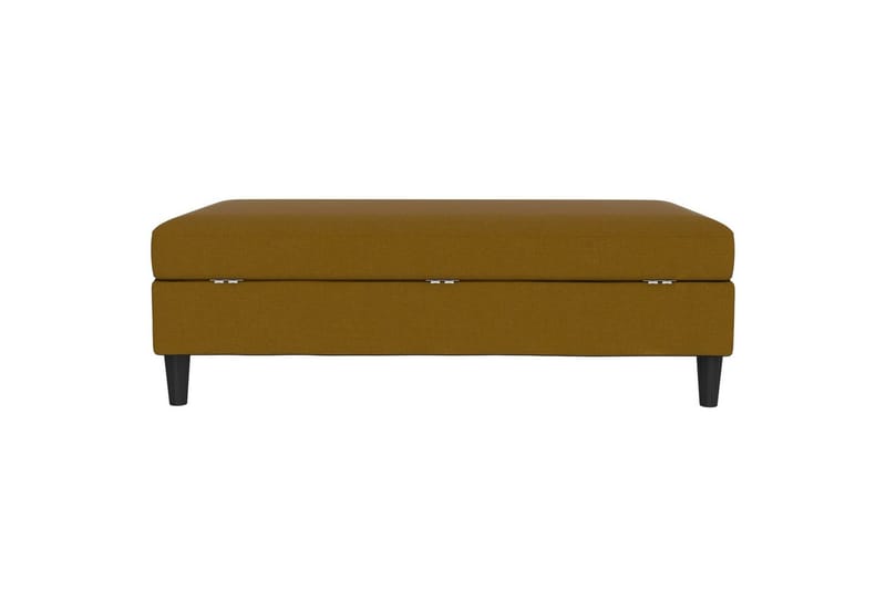 Rahi/Jakkara Hartford Keltainen, Pellavakankaan näköinen (100% polyesteri) - Keltainen, Pellavakankaan näköinen (100% polyesteri) - Huonekalut - Tuoli & nojatuoli - Jakkara & jalkarahi - Rahi