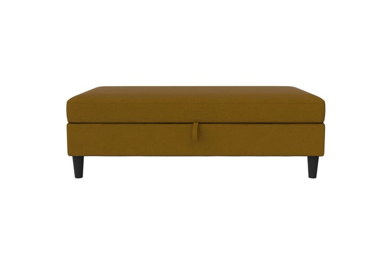 Rahi/Jakkara Hartford Keltainen, Pellavakankaan näköinen (100% polyesteri) - Keltainen, Pellavakankaan näköinen (100% polyesteri) - Huonekalut - Tuoli & nojatuoli - Jakkara & jalkarahi - Rahi