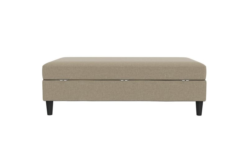 Rahi/Jakkara Hartford Ruskea, Pellavakankaan näköinen (100% polyesteri) - Ruskea, Pellavakankaan näköinen (100% polyesteri) - Huonekalut - Tuoli & nojatuoli - Jakkara & jalkarahi - Rahi