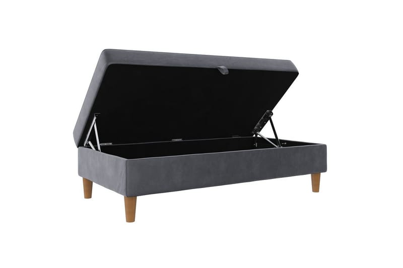 Rahi/Jakkara Lilly Antrasiitti, Sametti/Puu/Muovi - Antrasiitti, Sametti/Puu/Muovi - Huonekalut - Tuoli & nojatuoli - Jakkara & jalkarahi - Rahi