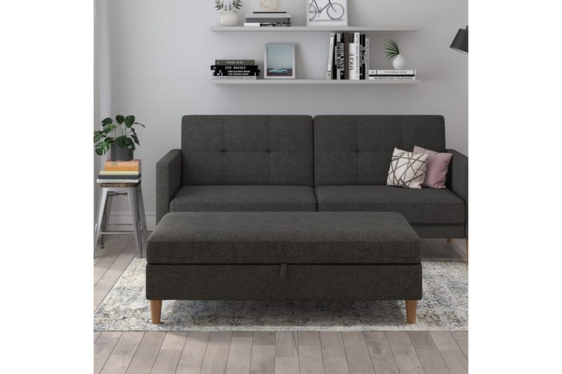 Rahi/Jakkara Lilly Antrasiitti, Pellava - Antrasiitti, Pellava - Huonekalut - Tuoli & nojatuoli - Jakkara & jalkarahi - Rahi