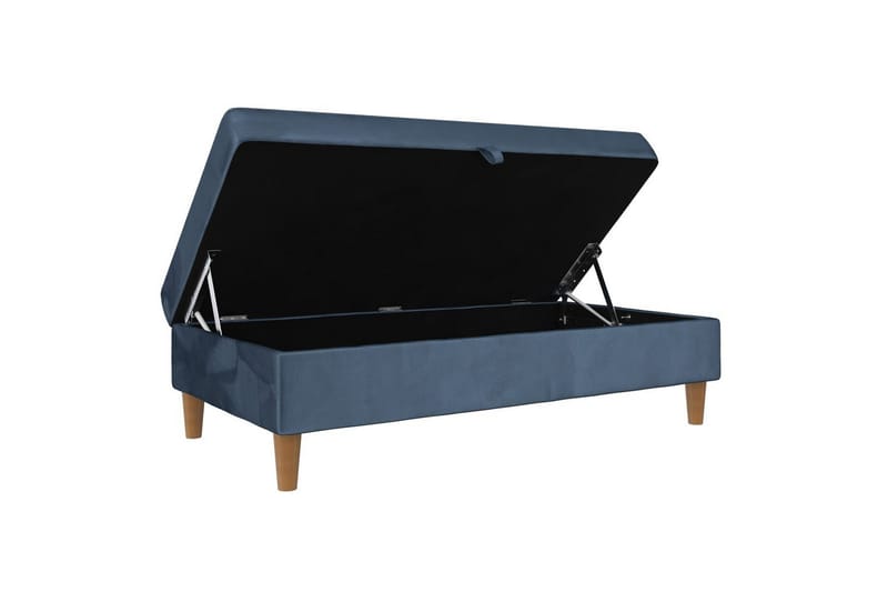 Rahi/Jakkara Lilly Sininen, Sametti/Puu/Muovi - Sininen, Sametti/Puu/Muovi - Huonekalut - Tuoli & nojatuoli - Jakkara & jalkarahi - Rahi