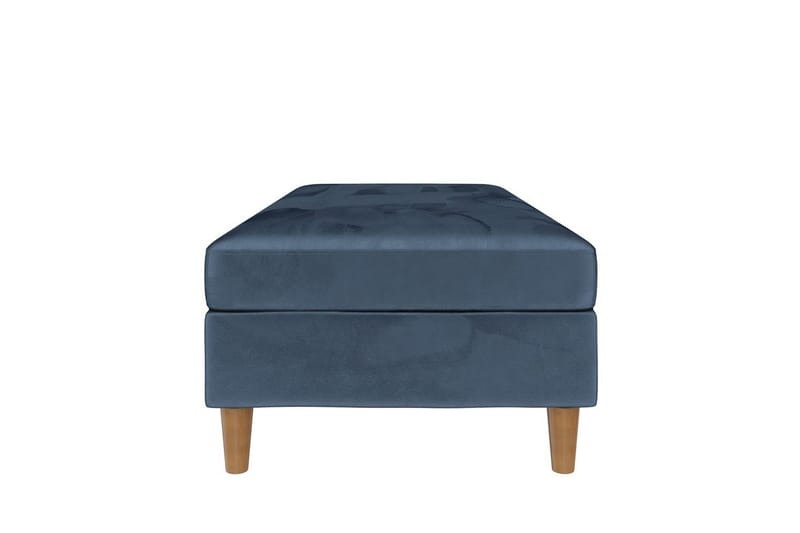 Rahi/Jakkara Lilly Sininen, Sametti/Puu/Muovi - Sininen, Sametti/Puu/Muovi - Huonekalut - Tuoli & nojatuoli - Jakkara & jalkarahi - Rahi