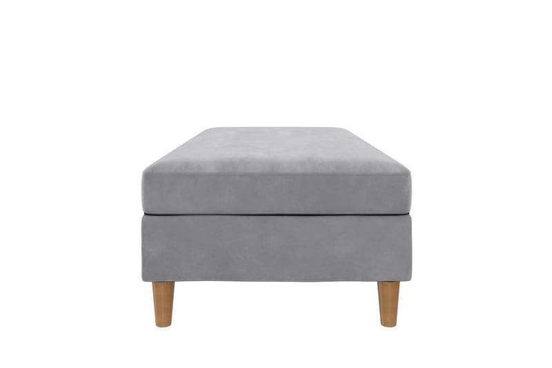 Rahi/Jakkara Lilly Vaaleanharmaa, Sametti/Puu/Muovi - Vaaleanharmaa, Sametti/Puu/Muovi - Huonekalut - Tuoli & nojatuoli - Jakkara & jalkarahi - Rahi