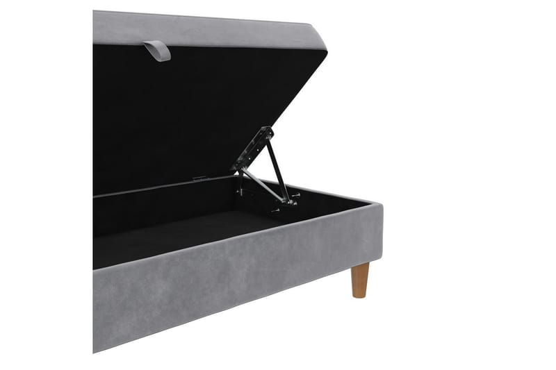 Rahi/Jakkara Lilly Vaaleanharmaa, Sametti/Puu/Muovi - Vaaleanharmaa, Sametti/Puu/Muovi - Huonekalut - Tuoli & nojatuoli - Jakkara & jalkarahi - Rahi