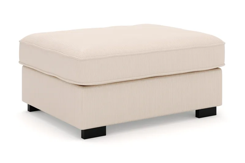 Rossita Jalkatuki Vakosametti - Beige - Huonekalut - Tuoli & nojatuoli - Jakkara & jalkarahi - Rahi