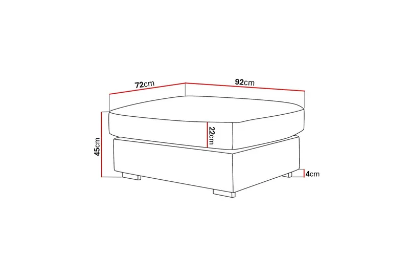 Rossita lyx Rahituoli - Beige Kangas - Huonekalut - Tuoli & nojatuoli - Jakkara & jalkarahi - Rahi