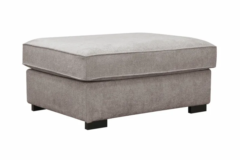 Rossita Rahi chenillessä - Harmaa/Pähkinänruskea - Huonekalut - Tuoli & nojatuoli - Jakkara & jalkarahi - Rahi