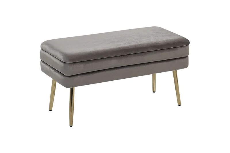 Säilytyspenkki Durham Harmaa - Harmaa - Huonekalut - Tuoli & nojatuoli - Jakkara & jalkarahi - Rahi