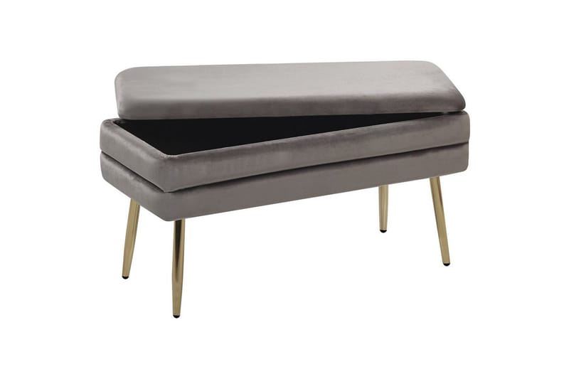 Säilytyspenkki Durham Harmaa - Harmaa - Huonekalut - Tuoli & nojatuoli - Jakkara & jalkarahi - Rahi