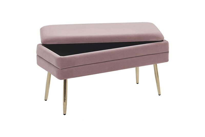 Säilytyspenkki Durham Vaaleanpunainen - Vaaleanpunainen - Huonekalut - Tuoli & nojatuoli - Jakkara & jalkarahi - Rahi